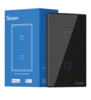 Sonoff T3US2C · Interruptor de pared WiFi 2 teclas